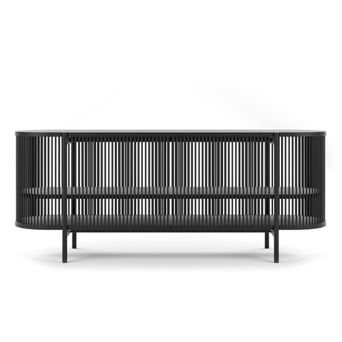 Buffet contemporain - BASTONE: WITH DOORS - Poiat | Furniture - en chêne / en bois massif / en bois laqué mat