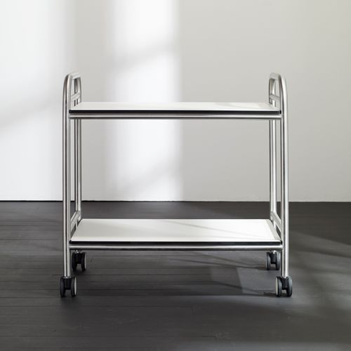 Chariot de service - cube Design - pour bac gastronorme / professionnel / stratifié
