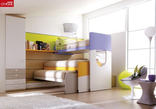 Lit gigogne - COMPOSIZIONE 405 - Doimo City Line - mezzanine / simple / contemporain