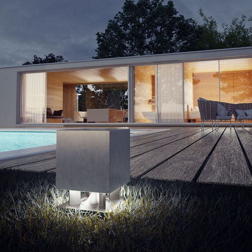 Lampe de sol - CIMENTO - OLEV S.r.l. - en ciment / contemporaine / sans fil