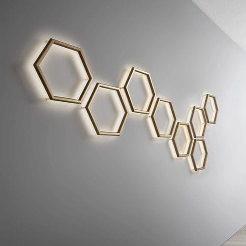 Applique murale contemporaine - POLY ESAGONO PL - OLEV S.r.l. - d'intérieur / en aluminium / hexagonale