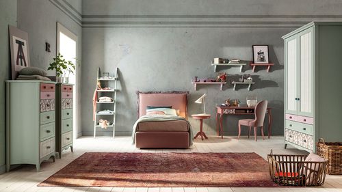 Chambre d'enfant en bois - ROMANTIC ROOM 1 - Callesella - pour fille