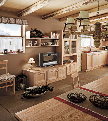 Ensemble TV mural classique - FIENOTALCATO - Callesella - en bois