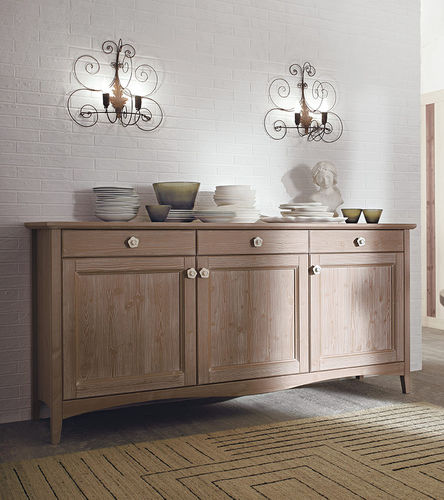 Buffet classique - CRETA TALCATO - Callesella - en bois / avec étagère
