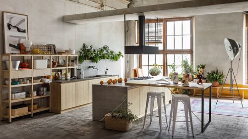 Cuisine contemporaine - FLY - BOLOGNA - Callesella - en bois / avec îlot / sans poignée