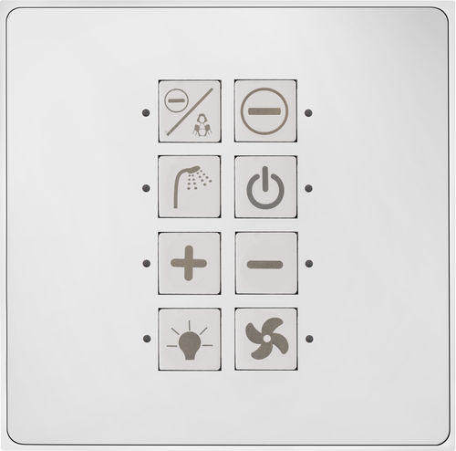Interrupteur pour installation domotique - Athena - Rhombus Europe - pour ventilation / bouton poussoir / encastré