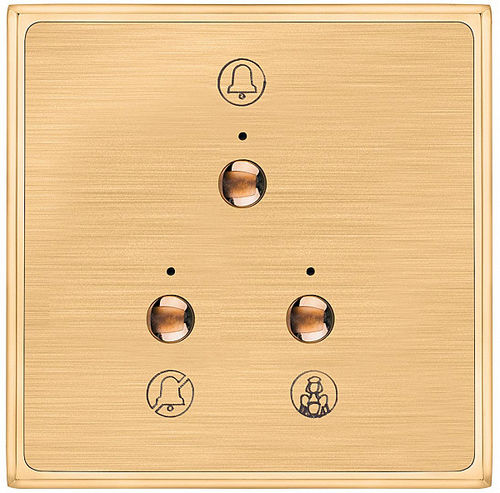 Interrupteur pour installation domotique - Athena - Rhombus Europe - bouton poussoir / encastré / triple