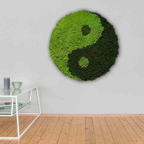 Mousse stabilisée boule - YIN AND YANG - FlowerArt GmbH - pour tableau végétal / en panneaux
