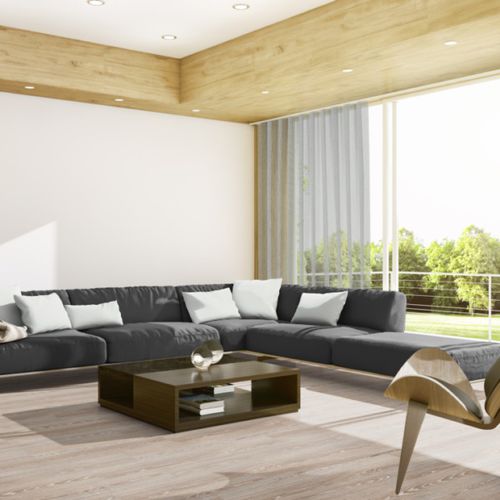 Tissu pour rideaux - NARAN 3532 - ado goldkante - uni / polyester FR / lavable