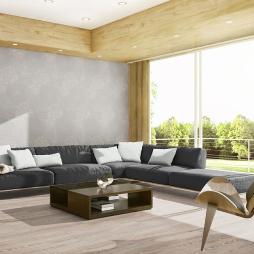 Revêtement mural en viscose - NOBLE 9903 - ado goldkante - en polyester / finition naturelle / aspect tissu