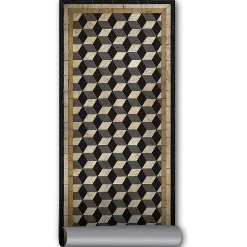Tapis contemporain - WABI SABI BAPB - BEIJA FLOR - géométrique / en vinyle / rectangulaire