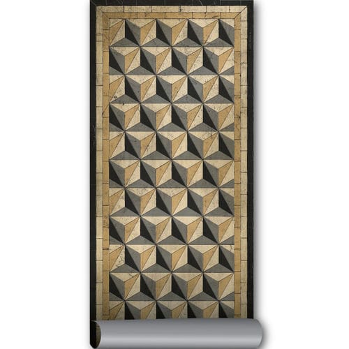 Tapis contemporain - WABI SABI BASB-AN - BEIJA FLOR - géométrique / en vinyle / rectangulaire