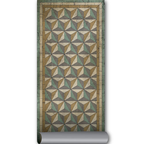 Tapis contemporain - WABI SABI BASM-AN - BEIJA FLOR - géométrique / en vinyle / rectangulaire