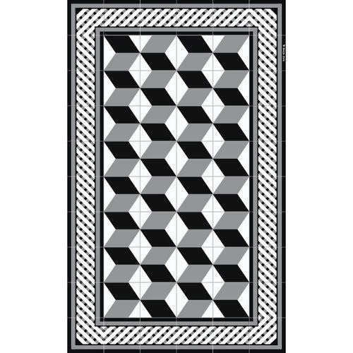Tapis contemporain - BAUHAUS – BA8 - BEIJA FLOR - géométrique / en vinyle / rectangulaire