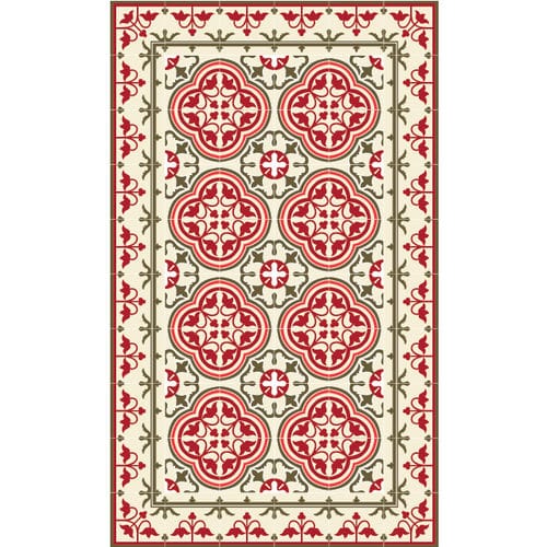 Tapis contemporain - PORTUGAL- F5 - BEIJA FLOR - à motif / en vinyle / rectangulaire