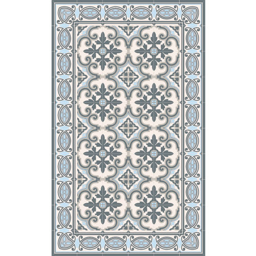 Tapis contemporain - JAFFA- Y3 - BEIJA FLOR - à motif / en vinyle / rectangulaire