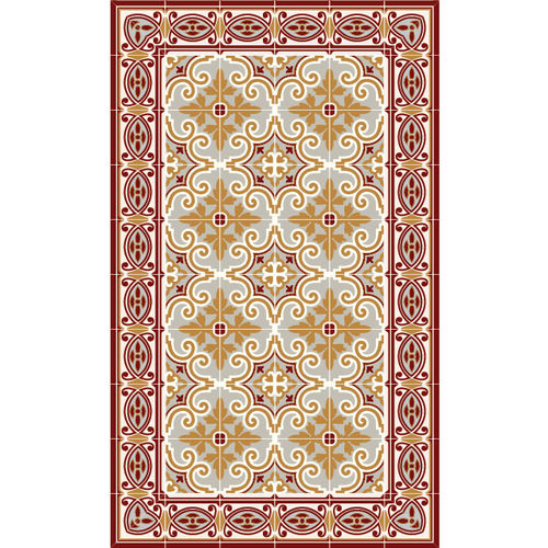 Tapis contemporain - JAFFA- Y2 - BEIJA FLOR - à motif / en vinyle / rectangulaire