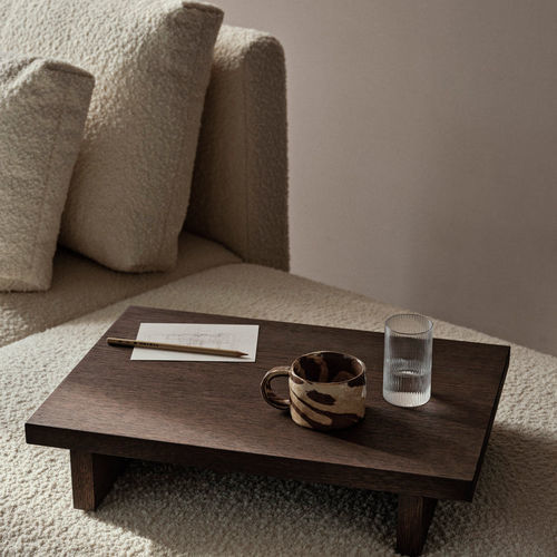 Table d'appoint contemporaine - Kona - Ferm Living - en chêne / en MDF / avec piètement en chêne
