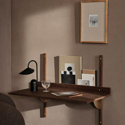 Bureau mural - Sector - Ferm Living - contemporain / en chêne / droit