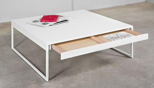 Table basse contemporaine - ZENIT - MASIS - en bois / en bois laqué / rectangulaire