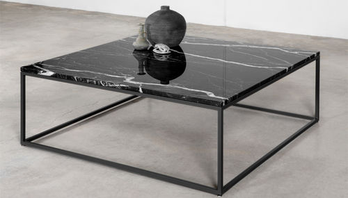 Table basse contemporaine - TOPIC - MASIS - en bois / en marbre / avec piètement en métal laqué