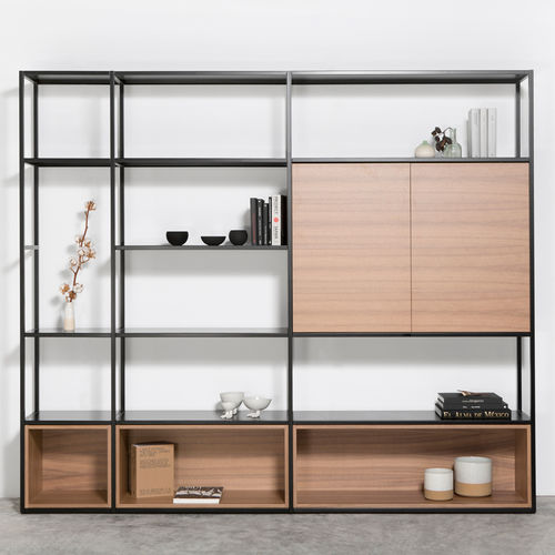 Bibliothèque modulable - LIAC - MASIS - contemporaine / pour bureau / en bois