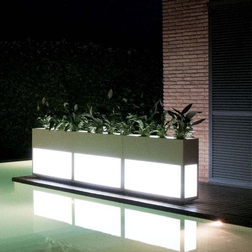 Jardinière en acier inoxydable - LIGHTHOUSE - Fesfoc - en acier COR-TEN® / en acier peint / rectangulaire