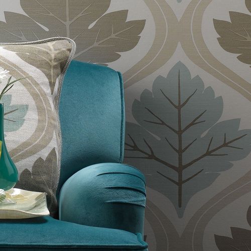 Papier peint contemporain GIVERNY DELPHINE Nina Campbell à