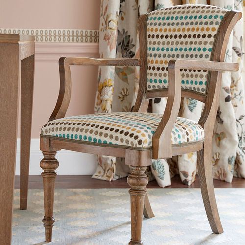 Tissu d'ameublement - RIVOLI : FOUQUET - Nina Campbell - à motif géométrique / en polyester / en coton
