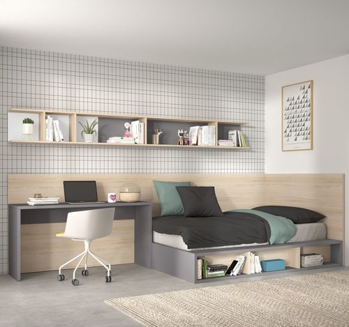Lit pour enfant - Formas 22 – F302 - Glicerio Chaves - simple / contemporain / avec tête de lit