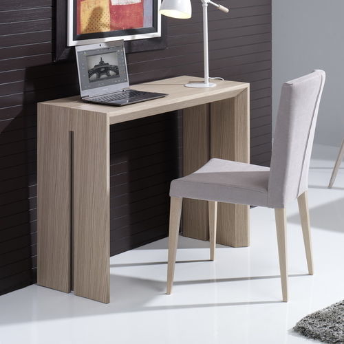 Console contemporaine - TAO - Indesan - en bois / avec piètement en bois / rectangulaire