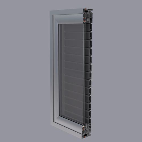 Volet coulissant - EL 6500  - Elvial - en aluminium / pour fenêtre / à isolation thermique