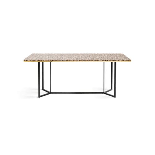 Table à manger contemporaine - HORIZON - Red Edition - en marbre / en pierre naturelle / en terrazzo