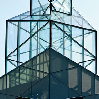 Panneau en verre à contrôle solaire - arbucomp - isolant / feuilleté / uni