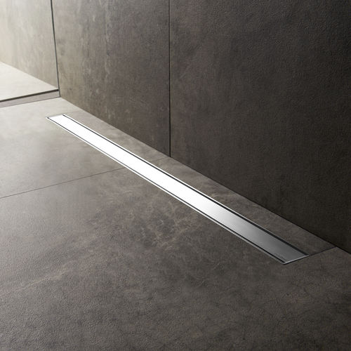 Caniveau de douche en verre - MLC 500 / EDM1 500-30 - ESS Easy Drain - en acier inoxydable brossé / haute résistance
