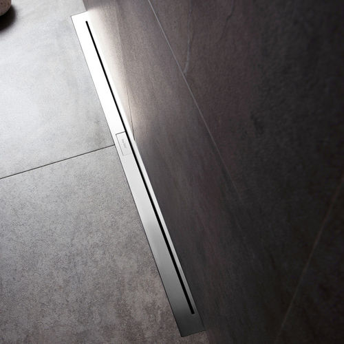 Caniveau de douche en acier inoxydable brossé - NANO WALL - ESS Easy Drain - haute résistance
