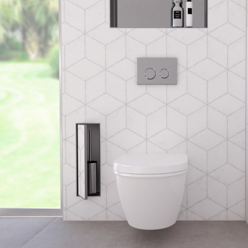 Porte brosse de toilettes en inox - TCLO-2 - ESS Easy Drain - encastrable / pour hôtel
