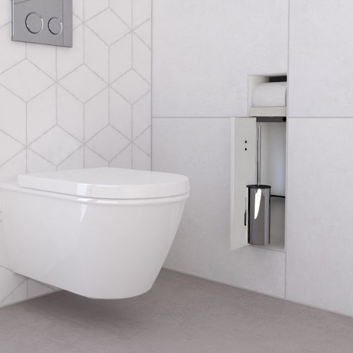 Porte brosse de toilettes en inox - TCL-9-W - ESS Easy Drain - encastrable / pour hôtel