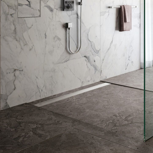 Caniveau de douche en acier chromé - MTAFDZ4PZP 800 / EDM1 800-30 - ESS Easy Drain - haute résistance