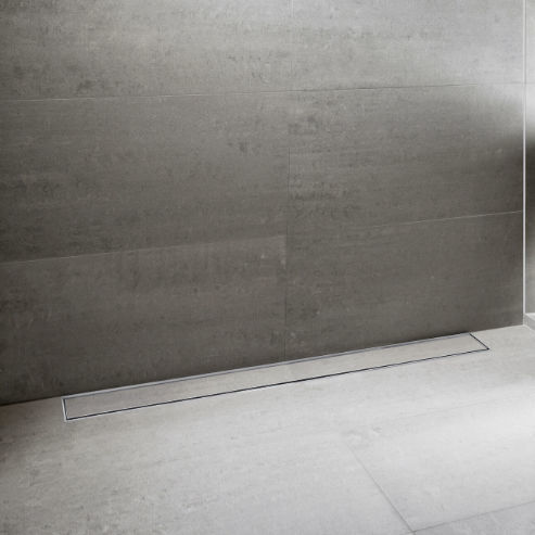 Caniveau de douche en acier inoxydable brossé - EDMTAFW500 - ESS Easy Drain - en acier inox / haute résistance