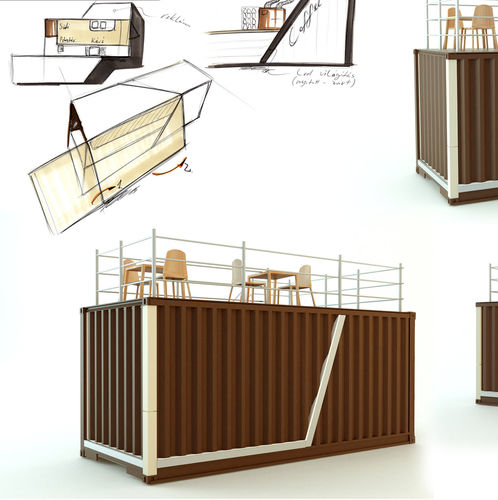 Construction en conteneurs professionnelle - EK-01 - Euroelement Ltd. - pour restaurant