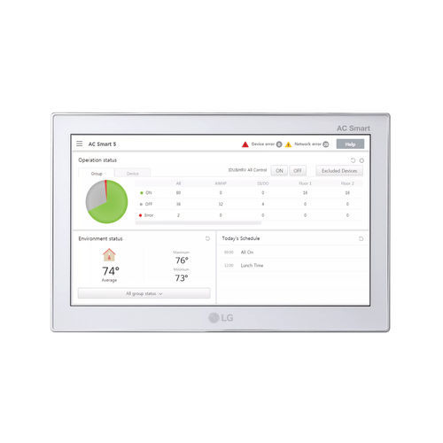 Écran tactile pour système domotique - AC SMART - LG HVAC - pour système de ventilation / mural / intelligent