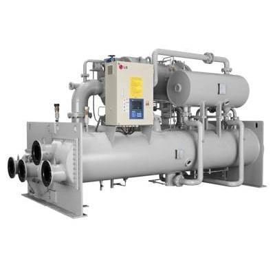 Groupe d'eau glacée à condensation par eau - GCWFH - LG HVAC - avec ventilateur centrifuge / au sol / industriel