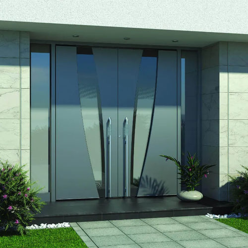 Porte d'entrée - Premium 0170CC - Pirnar - en aluminium / battante / contemporaine
