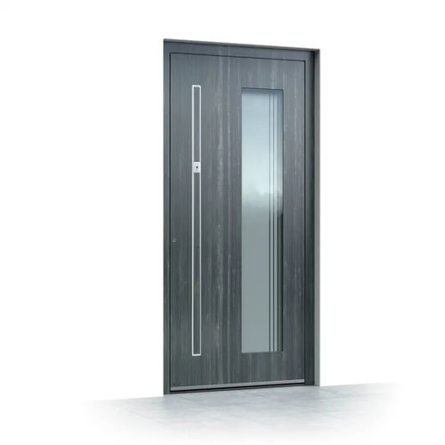 Porte d'entrée - Ultimum Pure 635 ALU - Pirnar - en aluminium / en verre trempé / battante