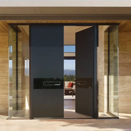 Porte d'entrée - Ultimum Pure 608 A - Pirnar - en aluminium / en verre / battante