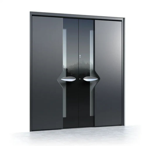 Porte d'entrée - Ultimum Multilevel 530 GLASS - Pirnar - en aluminium / en verre trempé / battante