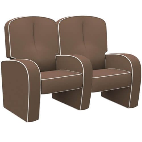 Fauteuil de cinéma en tissu - TALA - Quinette Gallay - professionnel / noir / rouge