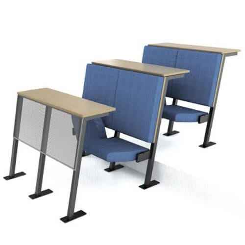 Chaise d'auditorium contemporaine - ATHENA - Quinette Gallay - d'intérieur / en tissu / avec piètement en métal