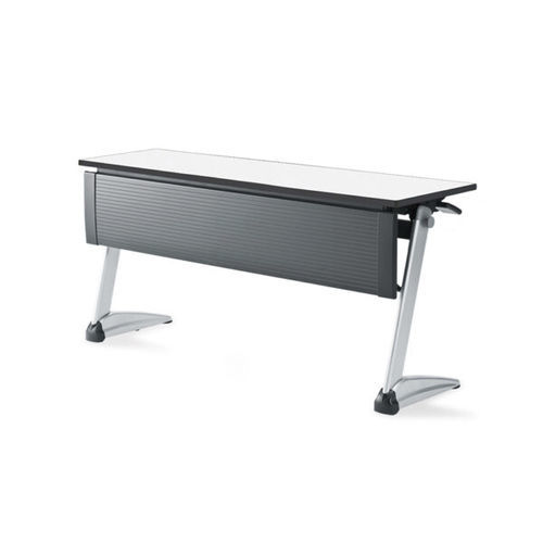 Table de travail contemporaine - EASY GLIDE - Quinette Gallay - en mélaminé / en polypropylène / avec piètement en acier